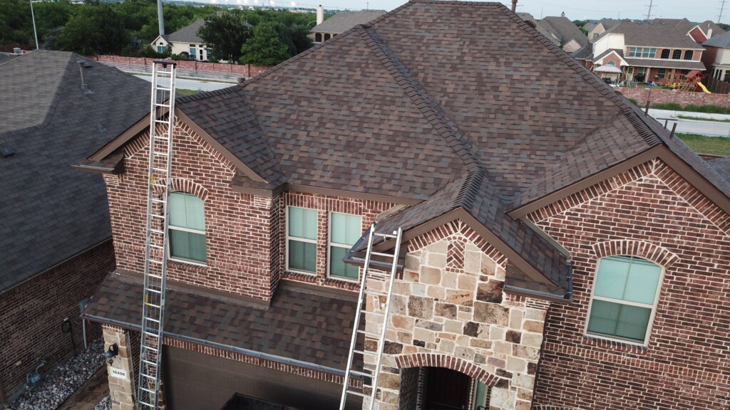 Brown home and roof done by triton roofing